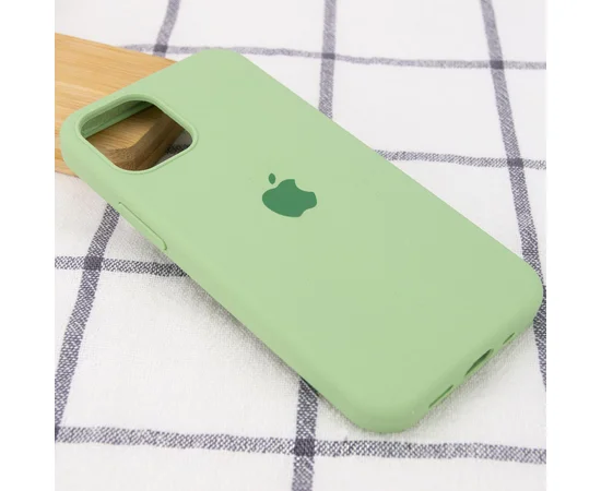 Чехол Silicone Case Full Protective (AA) для Apple iPhone 13 mini (5.4") Мятный / Mint