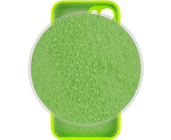 Чехол Silicone Case Full Camera Protective (AA) для Apple iPhone 13 mini (5.4") Салатовый / Neon green