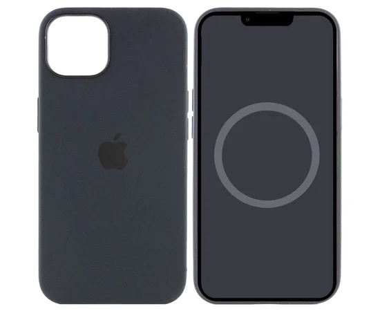Чехол Silicone case (AAA) full with Magsafe and Animation для Apple iPhone 13 mini (5.4") Черный / Midnight