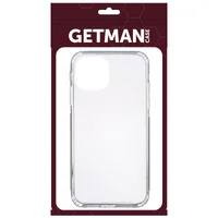 TPU чохол GETMAN Clear 1,0 mm для Apple iPhone 13 mini (5.4 ") Безбарвний (прозорий)