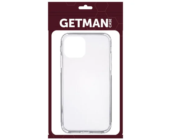 TPU чехол GETMAN Clear 1,0 mm для Apple iPhone 13 mini (5.4") Бесцветный (прозрачный)