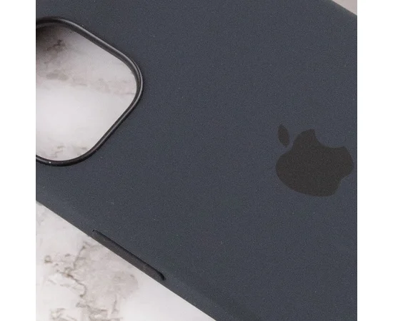 Чехол Silicone case (AAA) full with Magsafe and Animation для Apple iPhone 13 mini (5.4") Черный / Midnight