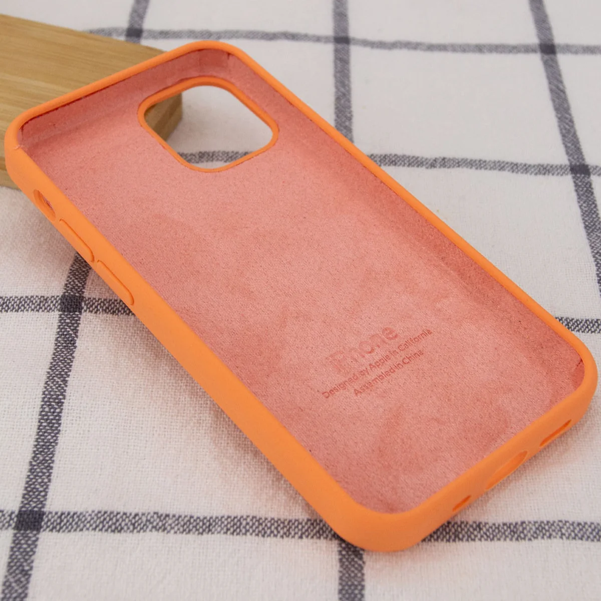 Чехол Silicone Case Full Protective (AA) для Apple iPhone 13 mini (5.4") Оранжевый / Papaya