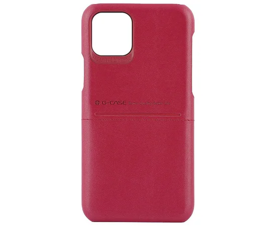 Кожаная накладка G-Case Cardcool Series для Apple iPhone 13 mini (5.4") Красный