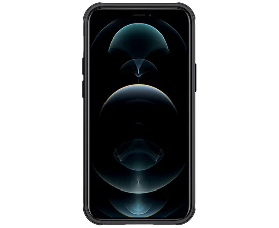 Карбоновая накладка Nillkin Camshield (шторка на камеру) для Apple iPhone 13 mini (5.4") Черный / Black