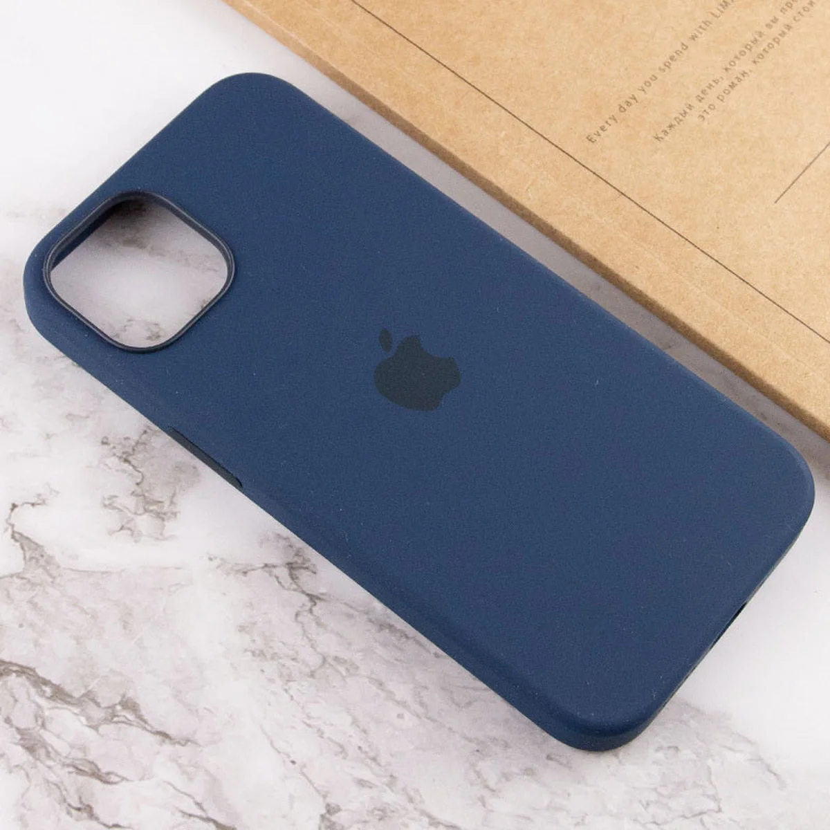 Чехол Silicone case (AAA) full with Magsafe and Animation для Apple iPhone 13 mini (5.4") Синий / Abyss Blue