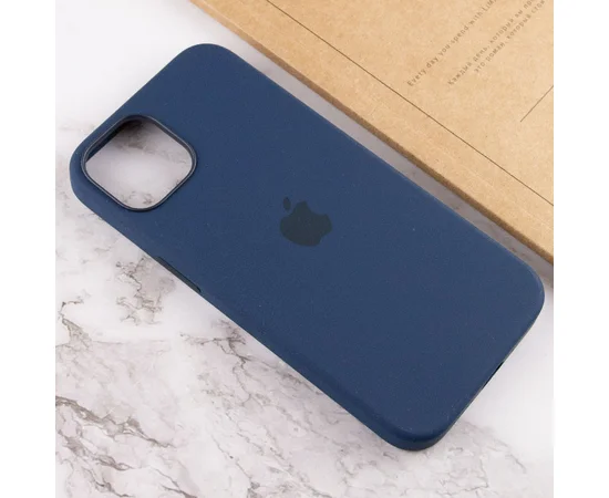 Чехол Silicone case (AAA) full with Magsafe and Animation для Apple iPhone 13 mini (5.4") Синий / Abyss Blue