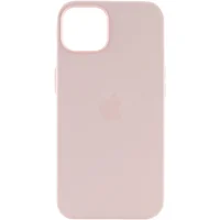 Чехол Silicone case (AAA) full with Magsafe and Animation для Apple iPhone 13 mini (5.4") Розовый / Chalk Pink