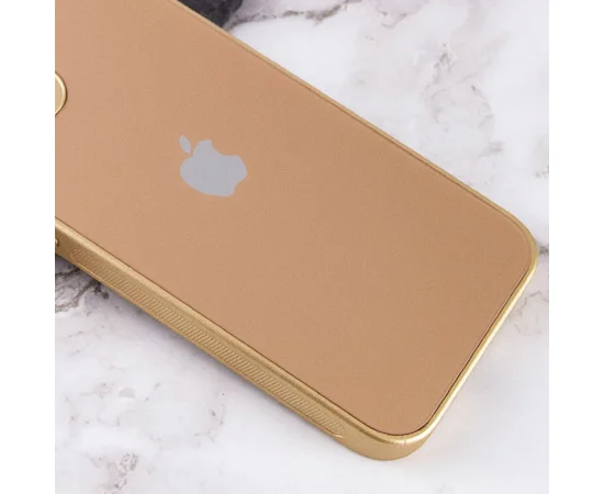 TPU+Glass чехол Matte Candy Full camera для Apple iPhone 13 mini (5.4") Золотой
