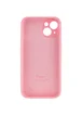 Чехол Silicone Case Full Camera Protective (AA) для Apple iPhone 13 mini (5.4") Розовый / Light pink