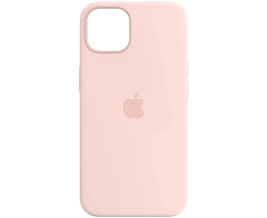 Чехол Silicone case (AAA) full with Magsafe для Apple iPhone 13 mini (5.4") Розовый / Chalk Pink