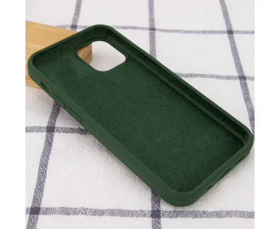 Чехол Silicone Case Full Protective (AA) для Apple iPhone 13 mini (5.4") Зеленый / Army green