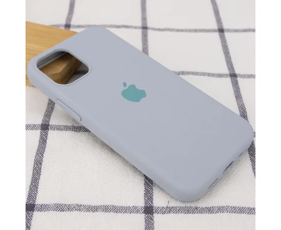 Чехол Silicone Case Full Protective (AA) для Apple iPhone 13 mini (5.4") Серый / Mist Blue
