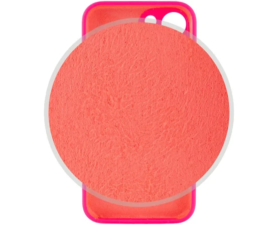 Чехол Silicone Case Full Camera Protective (AA) для Apple iPhone 13 mini (5.4") Розовый / Barbie pink