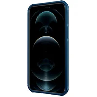Карбонова накладка Nillkin Camshield (шторка на камеру) для Apple iPhone 13 mini (5.4 ") Синій / Blue