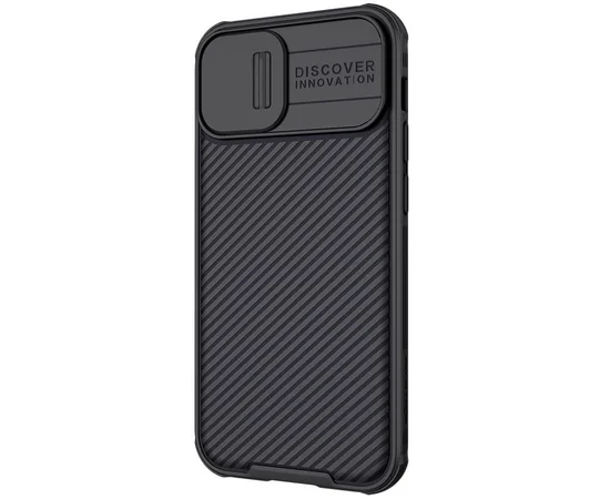Карбоновая накладка Nillkin Camshield (шторка на камеру) для Apple iPhone 13 mini (5.4") Черный / Black