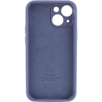 Чехол Silicone Case Full Camera Protective (AA) для Apple iPhone 13 mini (5.4") Серый / Lavender Gray