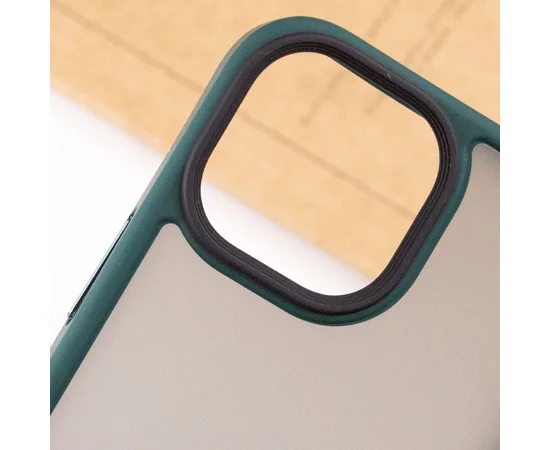 TPU+PC чехол Metal Buttons для Apple iPhone 13 mini (5.4") Зеленый