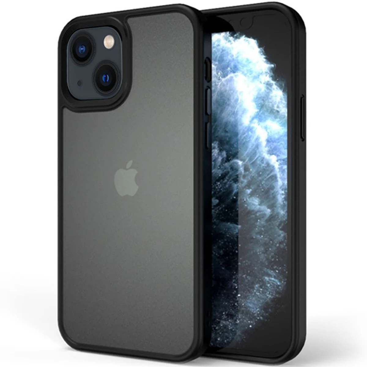 TPU + PC чохол Metal Buttons для Apple iPhone 13 mini (5.4 ") Чорний