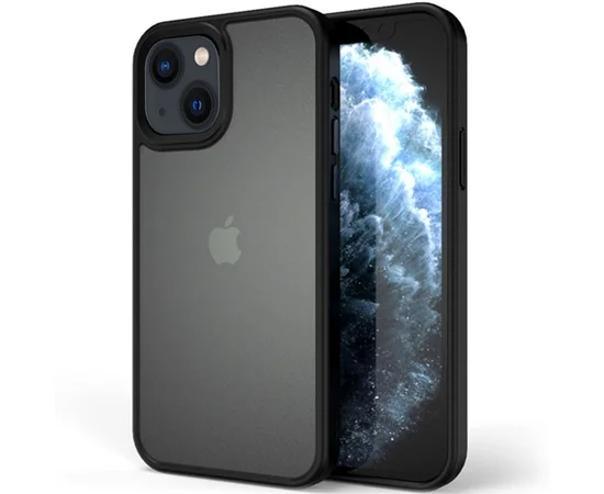 TPU + PC чохол Metal Buttons для Apple iPhone 13 mini (5.4 ") Чорний