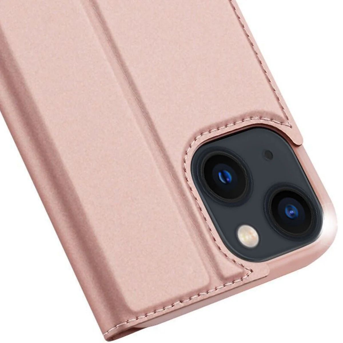 Чохол-книжка Dux Ducis з кишенею для візиток для Apple iPhone 13 mini (5.4") Rose Gold