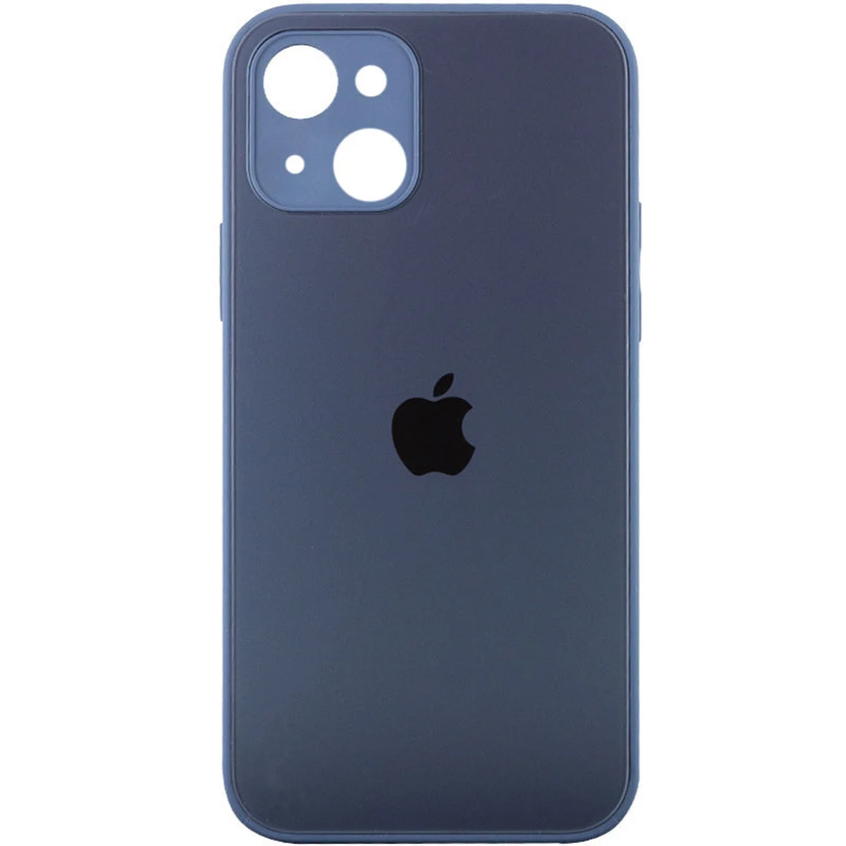 TPU+Glass чехол Matte Candy Full camera для Apple iPhone 13 mini (5.4") Синий