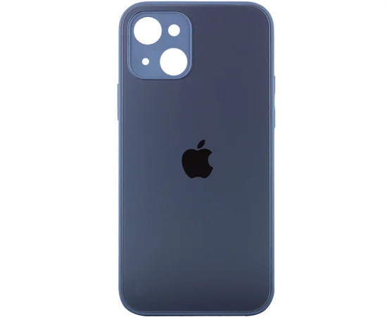 TPU+Glass чехол Matte Candy Full camera для Apple iPhone 13 mini (5.4") Синий