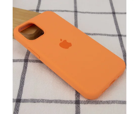 Чехол Silicone Case Full Protective (AA) для Apple iPhone 13 mini (5.4") Оранжевый / Papaya