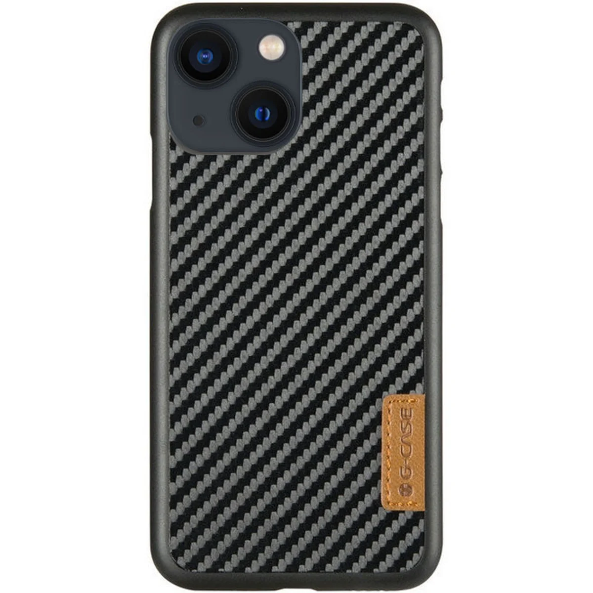 Карбоновая накладка G-Case Dark series для Apple iPhone 13 mini (5.4") Черный