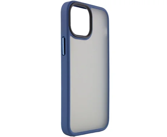 TPU+PC чехол Metal Buttons для Apple iPhone 13 mini (5.4") Синий