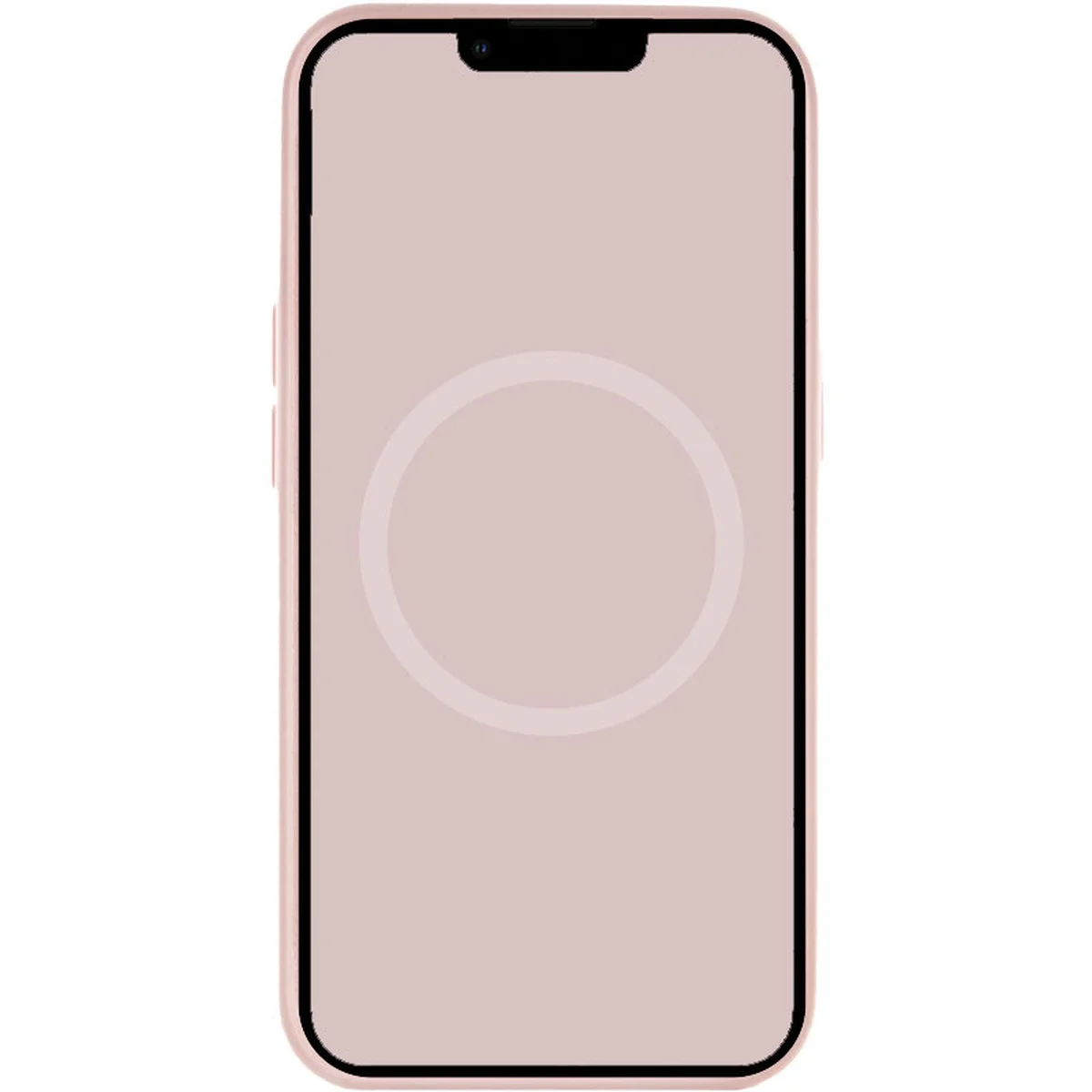 Чехол Silicone case (AAA) full with Magsafe and Animation для Apple iPhone 13 mini (5.4") Розовый / Chalk Pink