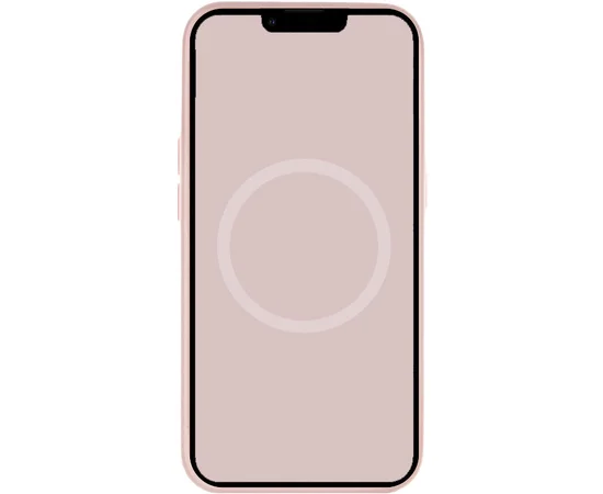 Чехол Silicone case (AAA) full with Magsafe and Animation для Apple iPhone 13 mini (5.4") Розовый / Chalk Pink