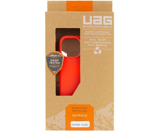 Чехол UAG OUTBACK BIO для Apple iPhone 13 mini (5.4") Красный