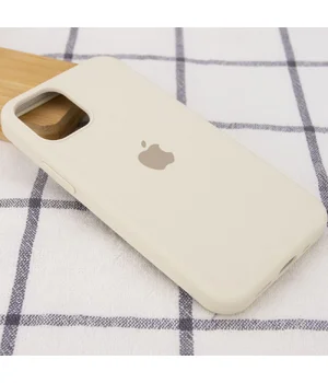 Чохол Silicone Case Full Protective (AA) для Apple iPhone 13 mini (5.4 ") Бежевий / Antigue White