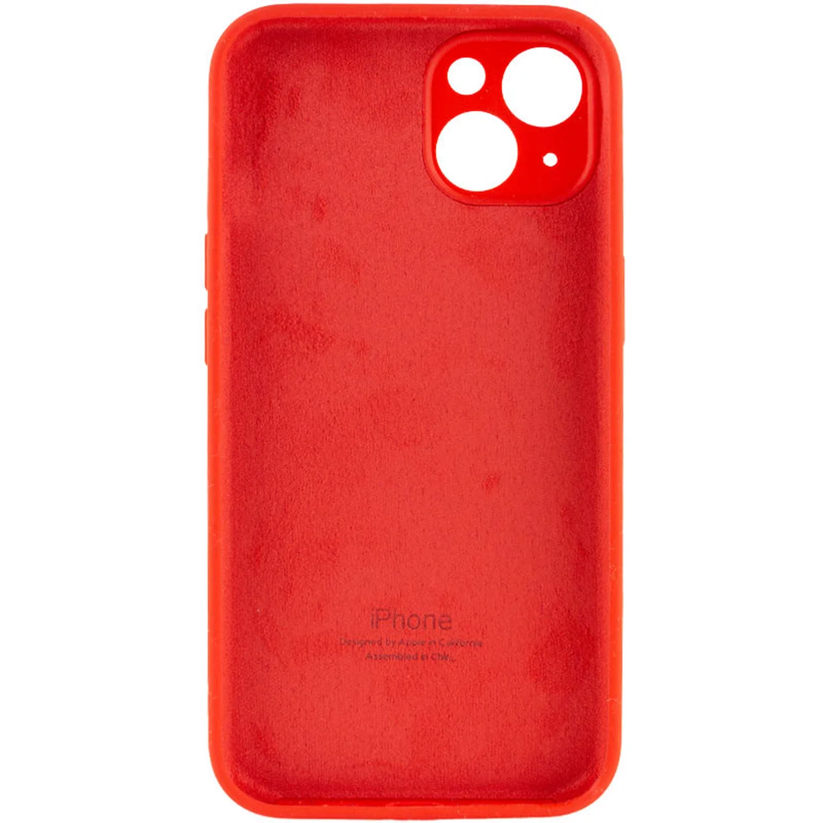 Чехол Silicone Case Full Camera Protective (AA) для Apple iPhone 13 mini (5.4") Красный / Red