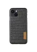 Кожаная накладка G-Case Crocodile Dark series для Apple iPhone 13 mini (5.4") Черный