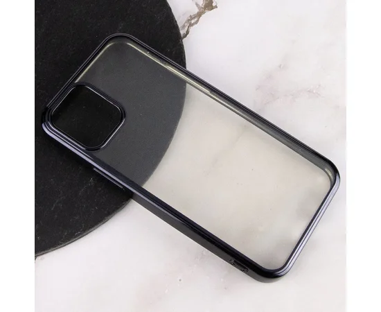 Прозорий силіконовий чохол глянсове окантування Full Camera для Apple iPhone 13 mini (5.4") Чорний