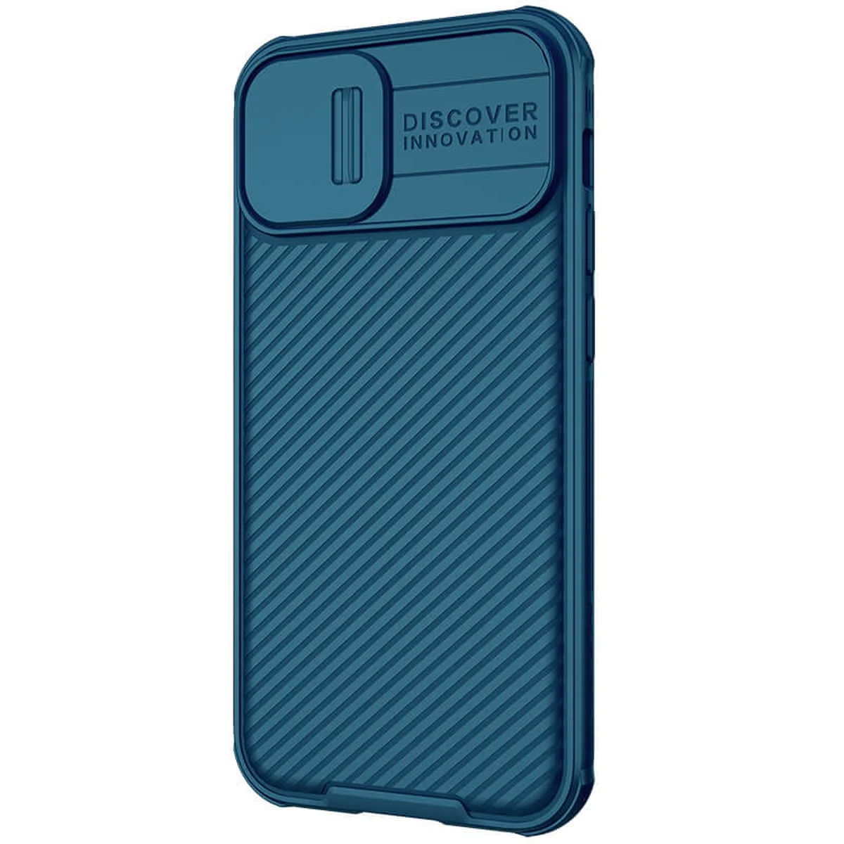 Карбоновая накладка Nillkin CamShield Pro Magnetic для Apple iPhone 13 mini (5.4") Синий