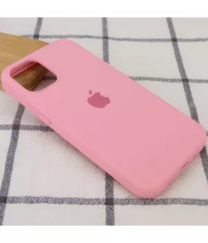 Чехол Silicone Case Full Protective (AA) для Apple iPhone 13 mini (5.4") Розовый / Light pink