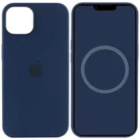 Чохол Silicone case (AAA) full with Magsafe and Animation для Apple iPhone 13 mini (5.4") Синій / Abyss Blue