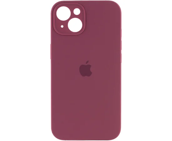 Чохол Silicone Case Full Camera Protective (AA) для Apple iPhone 13 mini (5.4") Бордовий / Plum