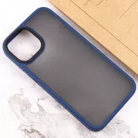 TPU+PC чехол Metal Buttons для Apple iPhone 13 mini (5.4") Синий