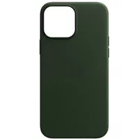 Кожаный чехол Leather Case (AAA) для Apple iPhone 13 mini (5.4") Зеленый / Sequoia Green