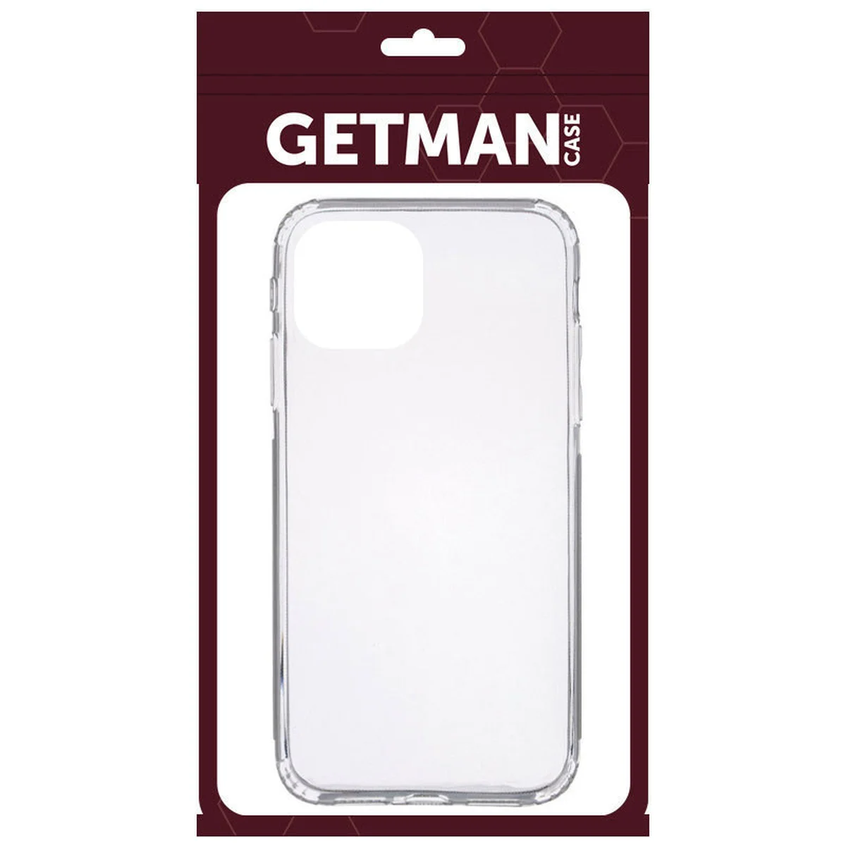 TPU чехол GETMAN Clear 1,0 mm для Apple iPhone 13 mini (5.4") Бесцветный (прозрачный)