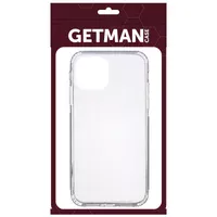 TPU чехол GETMAN Clear 1,0 mm для Apple iPhone 13 mini (5.4") Бесцветный (прозрачный)