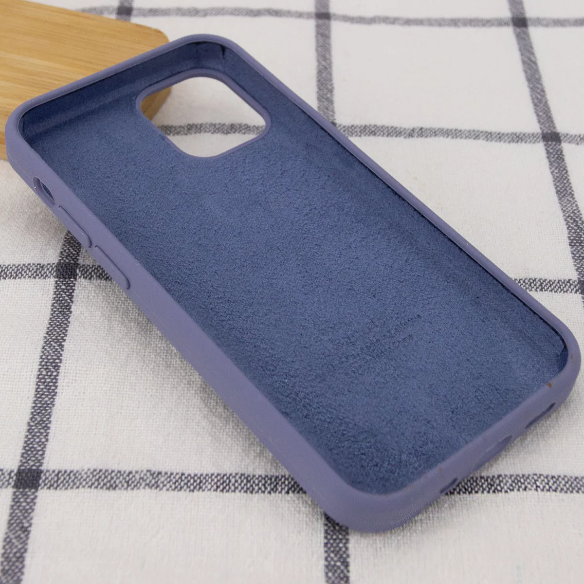 Чехол Silicone Case Full Protective (AA) для Apple iPhone 13 mini (5.4") Серый / Lavender Gray
