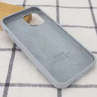 Чехол Silicone Case Full Protective (AA) для Apple iPhone 13 mini (5.4") Серый / Mist Blue