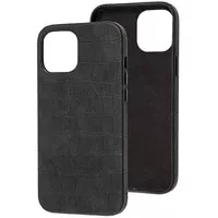 Шкіряний чохол Croco Leather для Apple iPhone 13 mini (5.4") Black