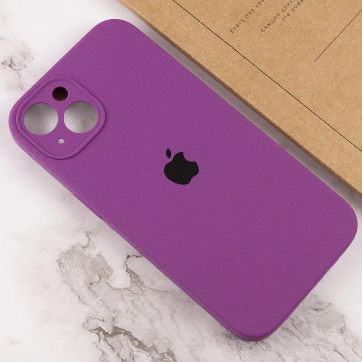 Чохол Silicone Case Full Camera Protective (AA) для Apple iPhone 13 mini (5.4") Фіолетовий / Grape