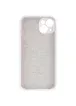 Чехол Silicone Case Full Camera Protective (AA) для Apple iPhone 13 mini (5.4") Белый / White